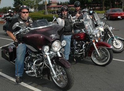 Among the Marysville motorcycle riders who took part in this year's Angel Ride For Hospice on July 14 were