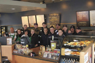 North County Fire/EMS Firefighters and baristas from the Stanwood Starbucks stores worked together this holiday season to help collect food for the Stanwood and Arlington food banks and toys for the Stanwood and Arlington Christmas Houses. In total they were able to raise approximately 7