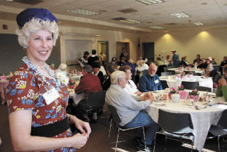 Jean Olson won first place in the member vote for the most authentic 1930s and ‘40s costume at the Arlington Garden Club’s 75th Anniversary party Feb. 9.