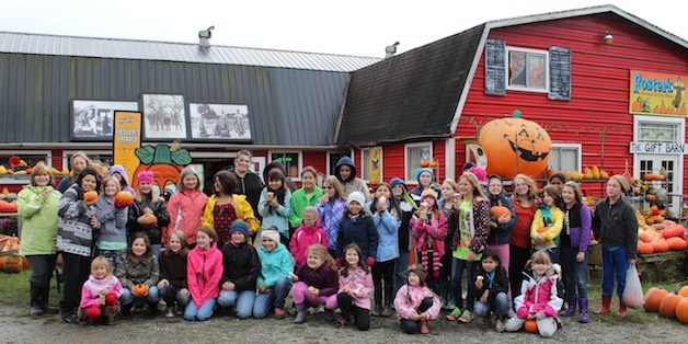 The Girl Scouts of Service Unit 215 not only made scarecrows for Foster's Produce & Corn Maze on Sept. 28