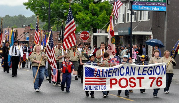 The annual Arlington Memorial Day parade carried on down Olympic Avenue on May 28