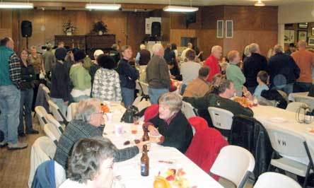 Approximately 300 people attended a fundraiser and dinner at Viking Hall in Silvana.