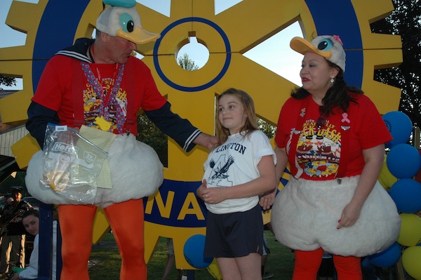 Great Stilly Duck Dash costumed ducks Wally Thomas