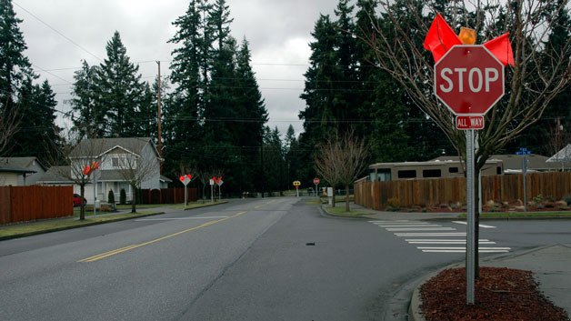 The neighborhood streets branching off 35th Avenue in Smokey Point now have a series of three-way stop signs