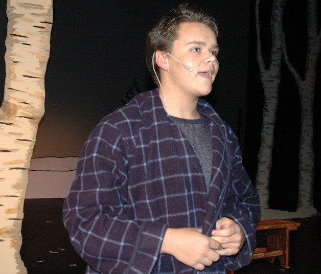 Lony Winder rehearses his lines for 'Almost