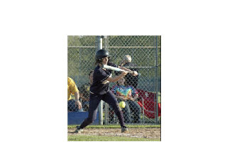 Arlington senior Kate Nicely shows the bunt in her fourth-inning at bat. At Janicki Fields (Sedro-Woolley) Arlington 0 0 1 0 0 0 2 3 Everett 0 4 2 1 2 0 x 9