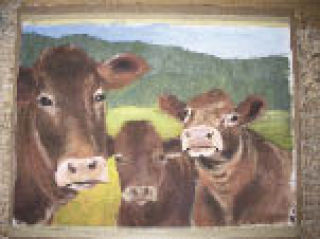 “Three Sisters” by Carey Waterworth was painted at Art in the Barn two years ago.