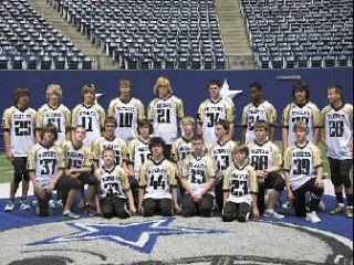 The 2008 junior division Marysville Wolverines played in the first-ever national arena youth football championship tournament at Texas Stadium and Valley Ranch in Dallas