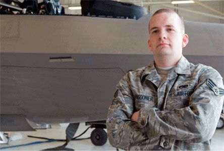 Air Force Senior Airman Christopher Waggoner is a weapons technician with the 3rd Aircraft Maintenance Squadron at Elmendorf Air Force Base in Alaska.