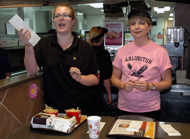 Arlington McDonald’s employee Kendra Olsen
