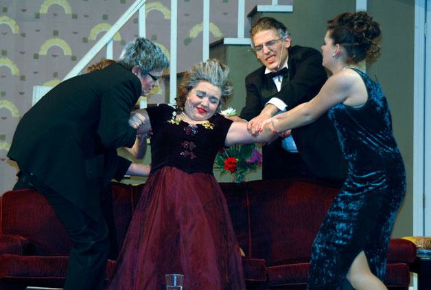 In the Arlington High School Drama Department’s April 30 showing of Neil Simon’s “Rumors