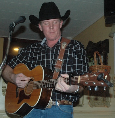 Jesse Taylor treats the White Horse Tavern to some country music on Jan. 12.