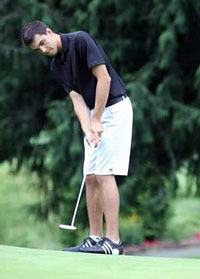Anthony Allen competes during the Washington Junior Golf Association state championship tournament