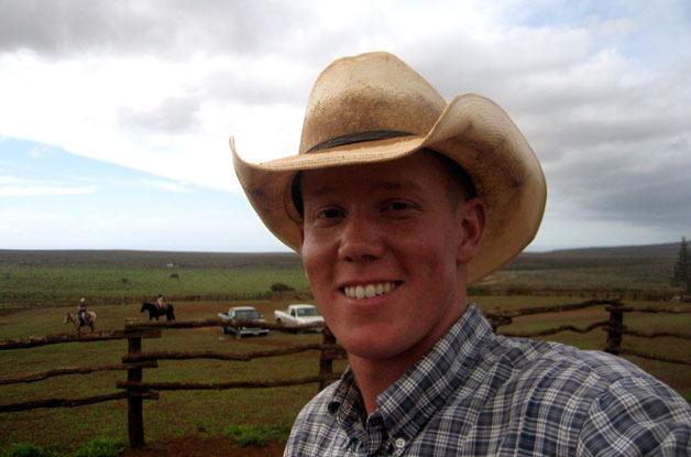 Jesse Taylor of Arlington has found a new life for himself as a wrangler at the Koele stables on the island of Lanai