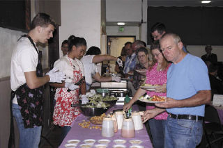 The Sept. 13 “Take a Vet to Lunch” event at the Arlington Assembly of God Church serves close to 100 veterans