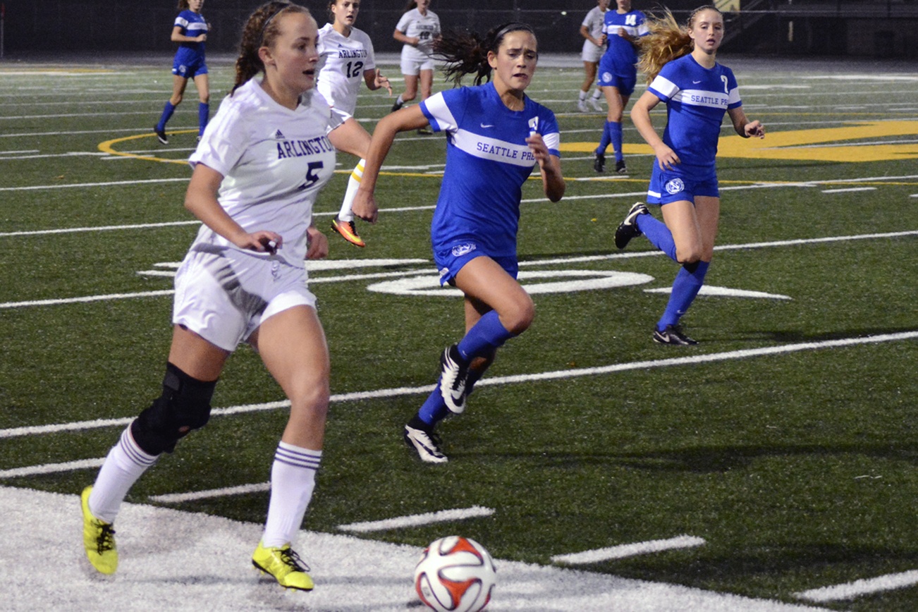 Brandon Adam/Staff Photo                                Arlington&rsquo;s Beth West leads the offense.