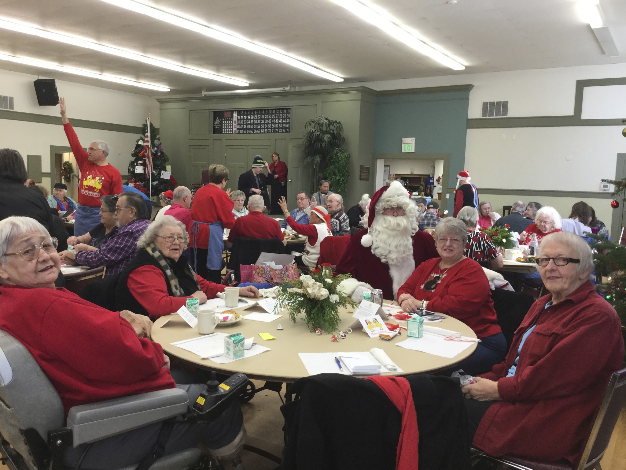 Arlington Rotarians serve seniors at Stilly Senior Center Christmas Luncheon