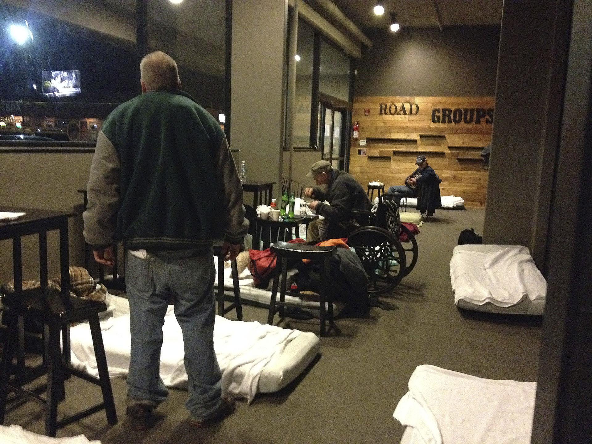 One night in Marysville’s emergency cold weather shelter