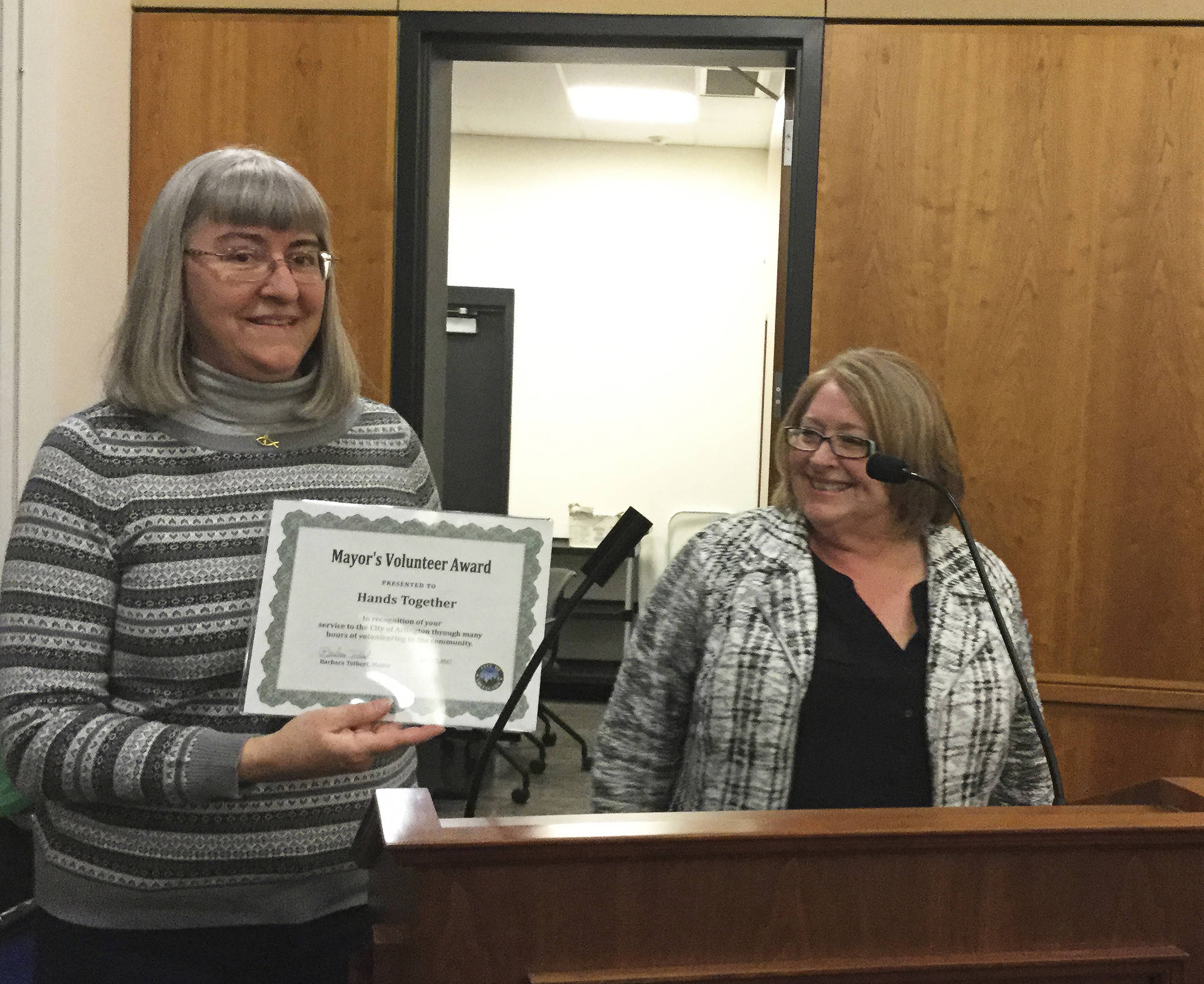 Arlington honors cold-weather shelter volunteers