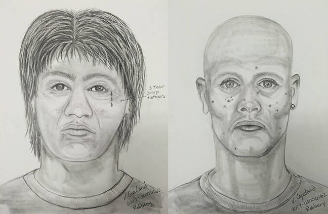 Police seek help to identify 2 in robbery outside Arlington pharmacy