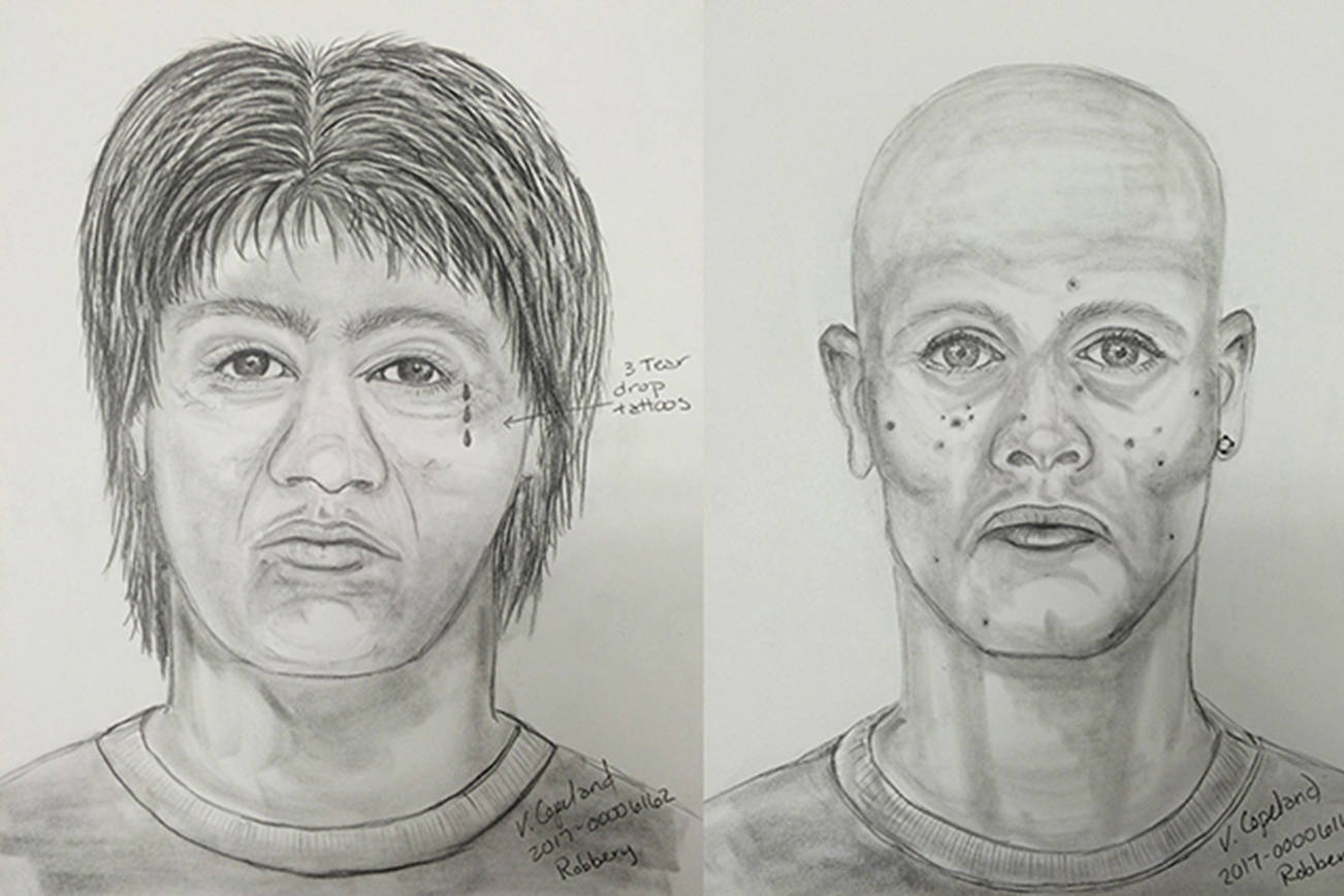 Police seek help to identify 2 in robbery outside Arlington pharmacy