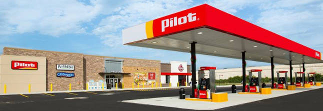 Graphic illustration of a typical Pilot/Flying J Travel Center