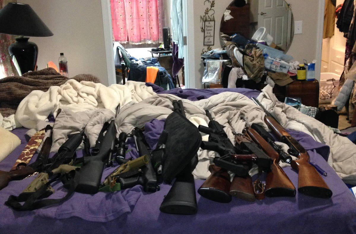 Property crimes unit arrests 5, recovers guns, drugs during search warrant