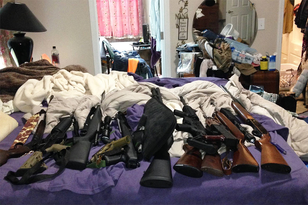 Property crimes unit arrests 5, recovers guns, drugs during search warrant