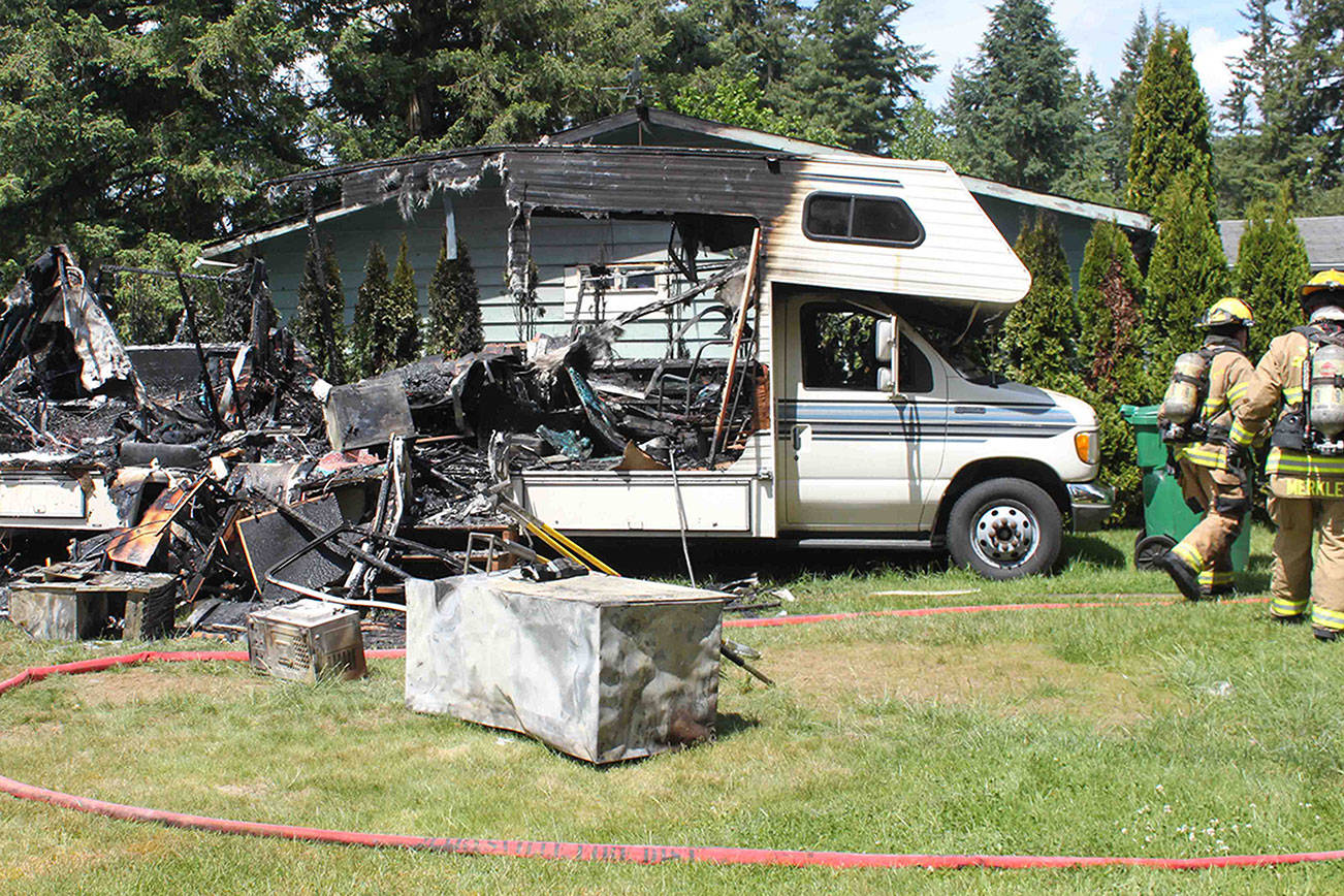 Fire destroys M’ville RV