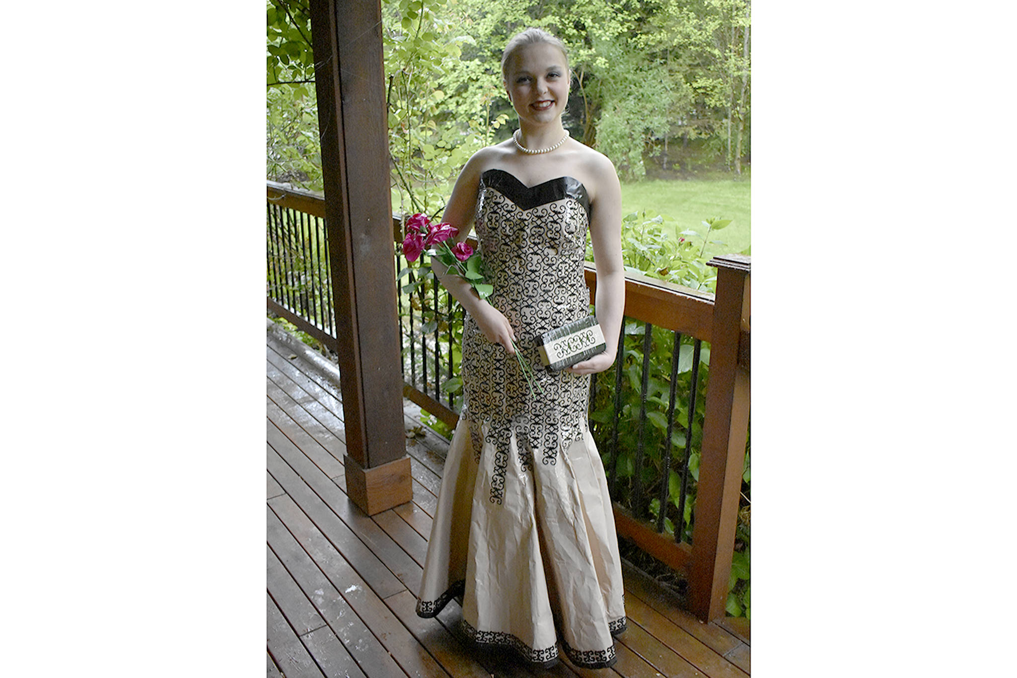 Vote for locals in Duct tape prom attire contest