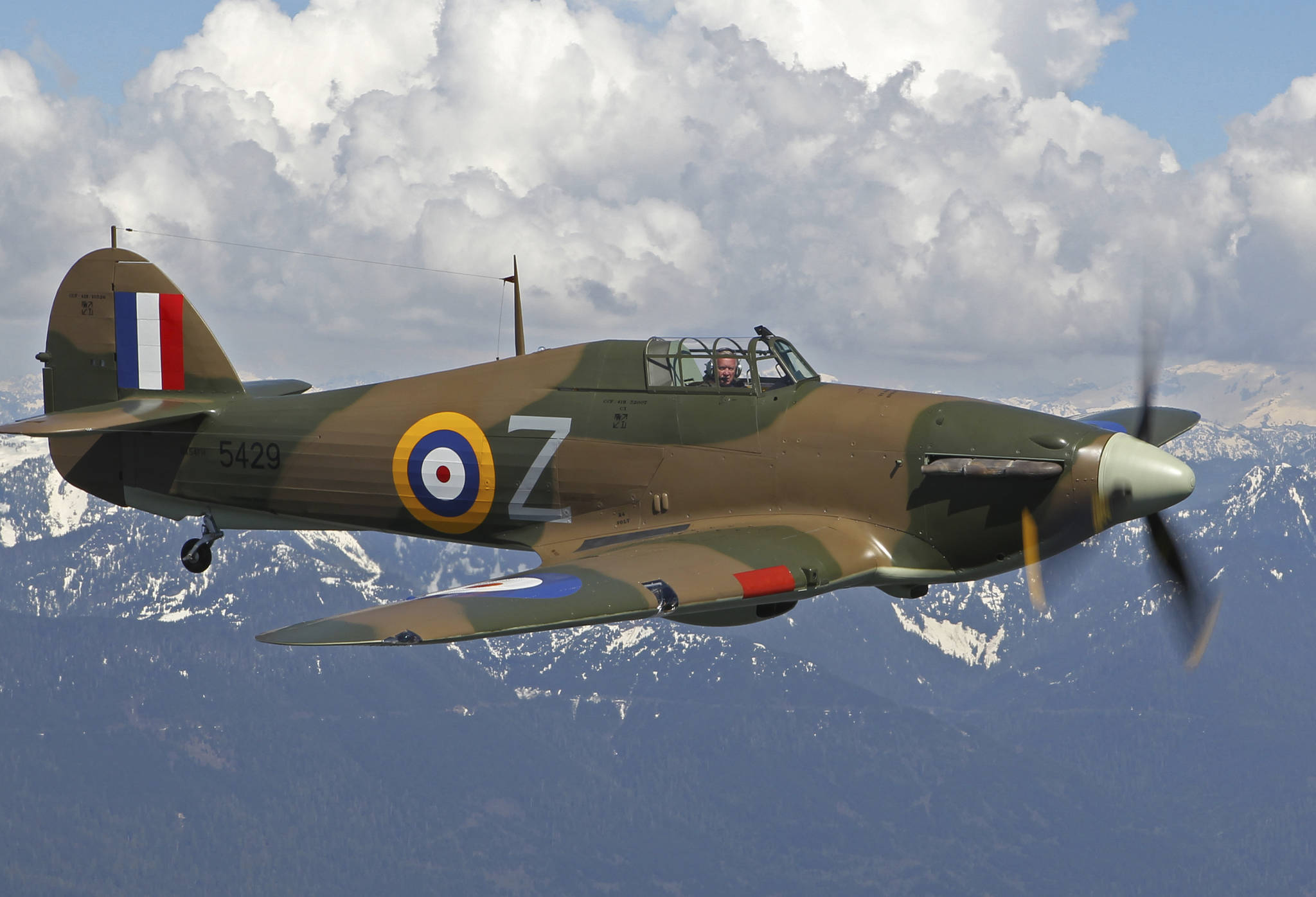 The historic UK Hurricane warbird is expected to be at the Arlington Fly-In this week.