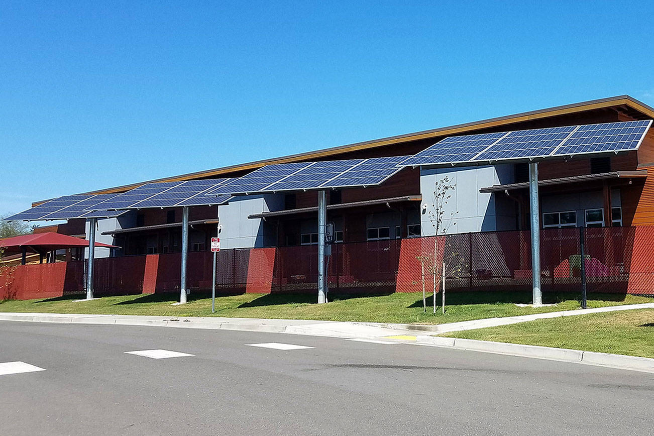 Solar panels at early learning academy