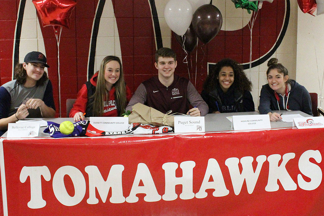Marysville students sign letters of intent to play sports in college