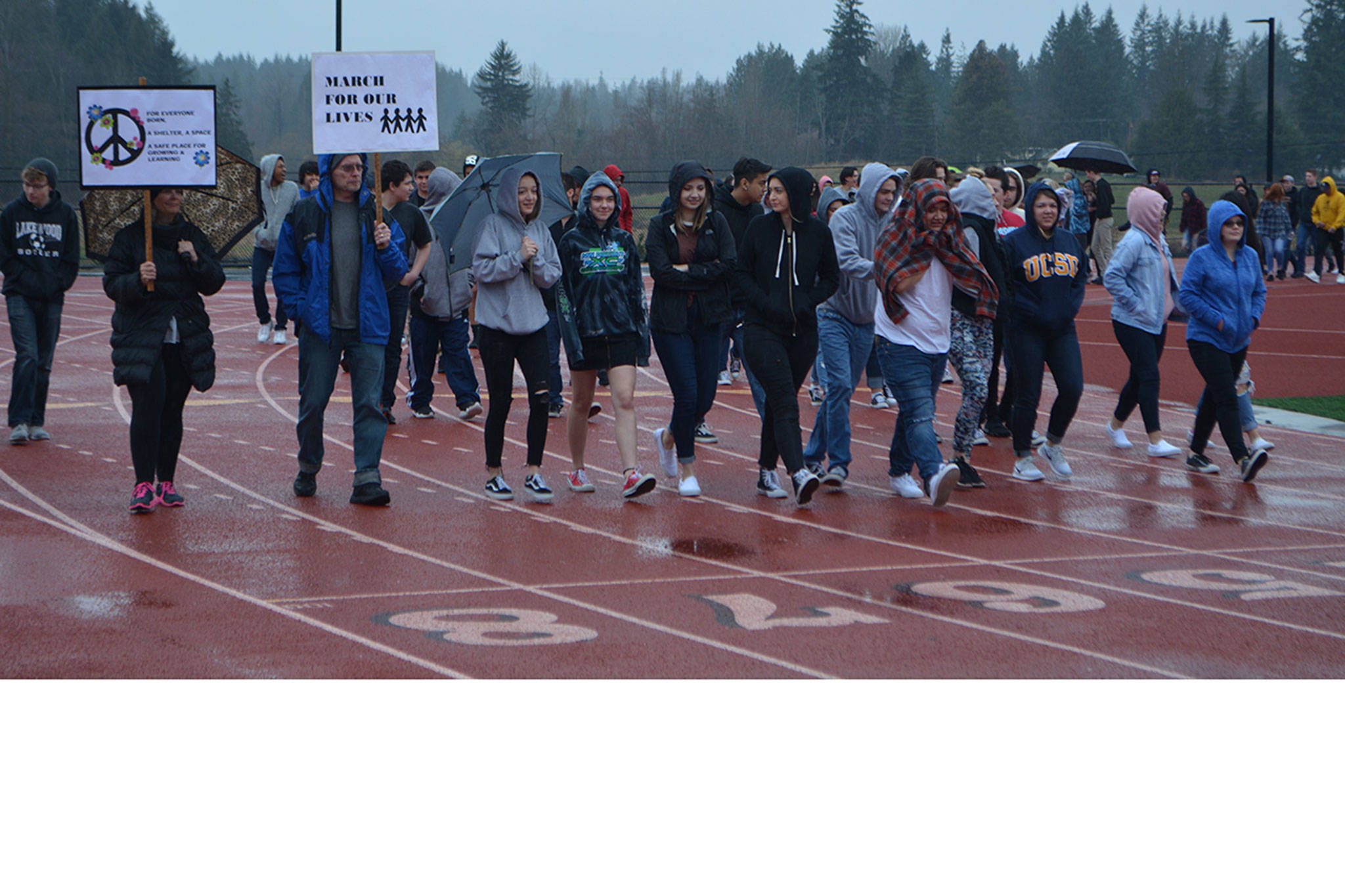 Lakewood students walk out in support of safe schools but also in protest against violence