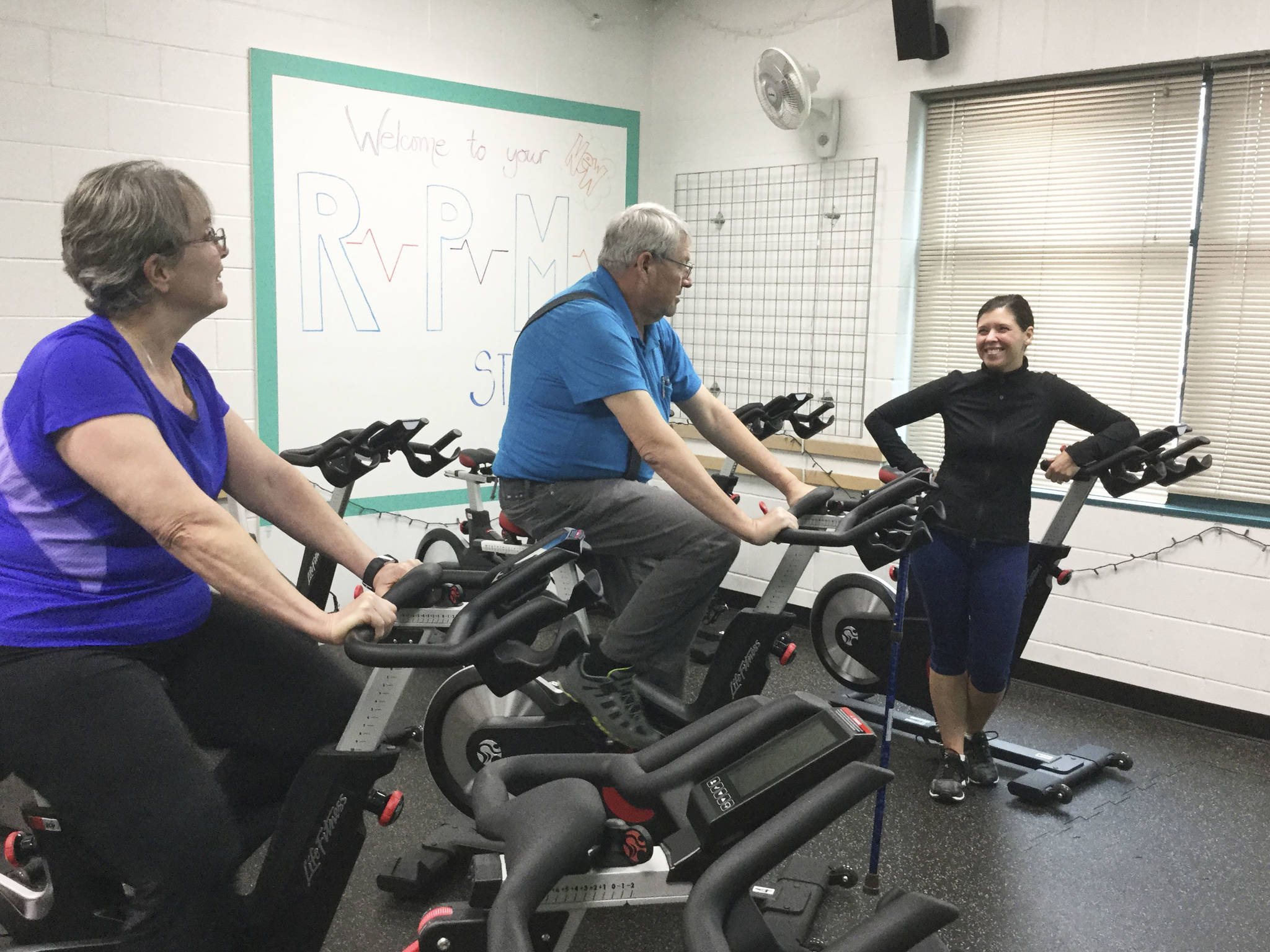 Indoor riders ready for Pedaling for Parkinson’s YMCA fundraiser