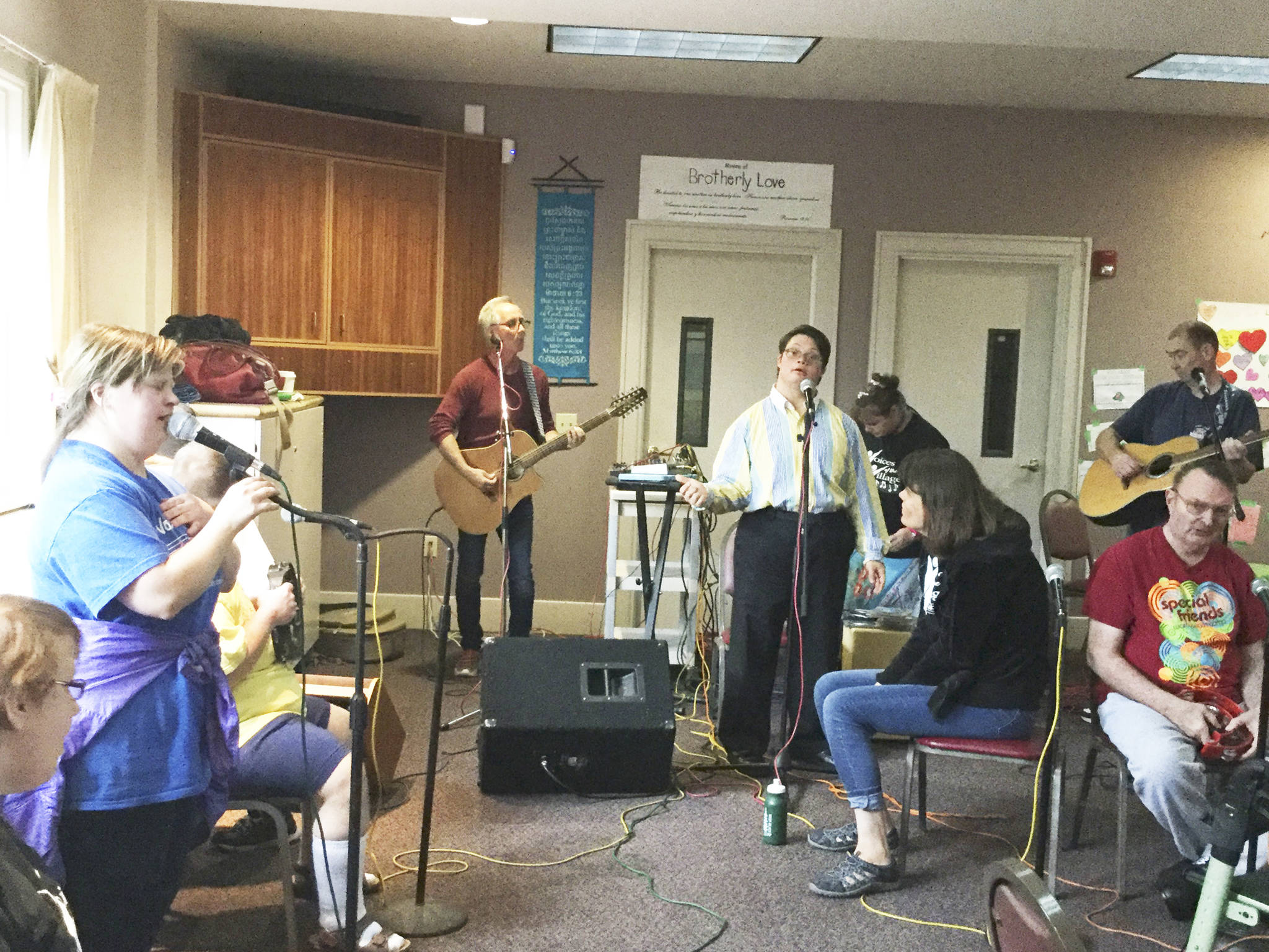 Voices of the Village bandmates with disabilities feel the star power with music