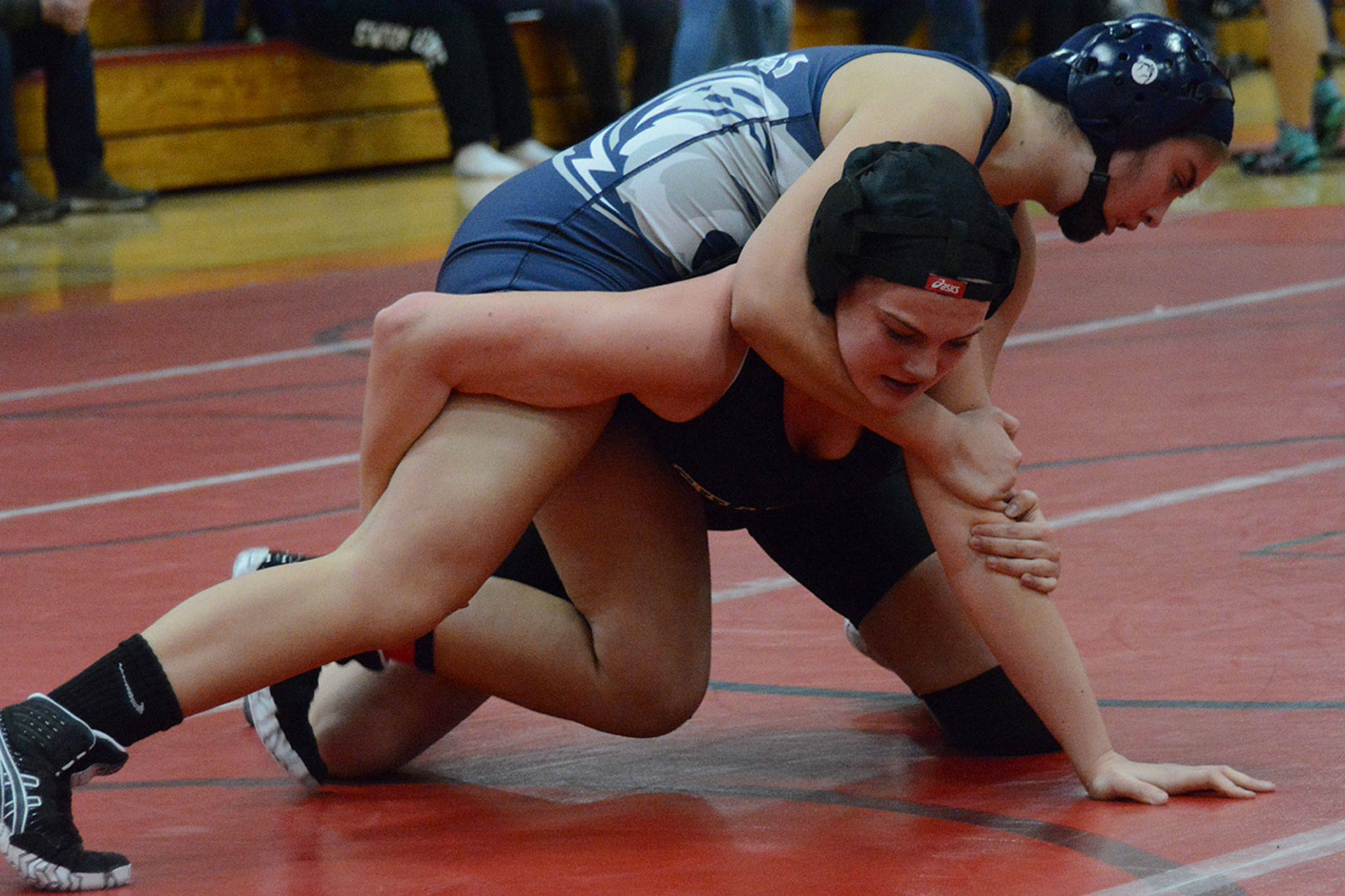 ‘Inner beast’ comes out of girls at M-P wrestling match (slide show)