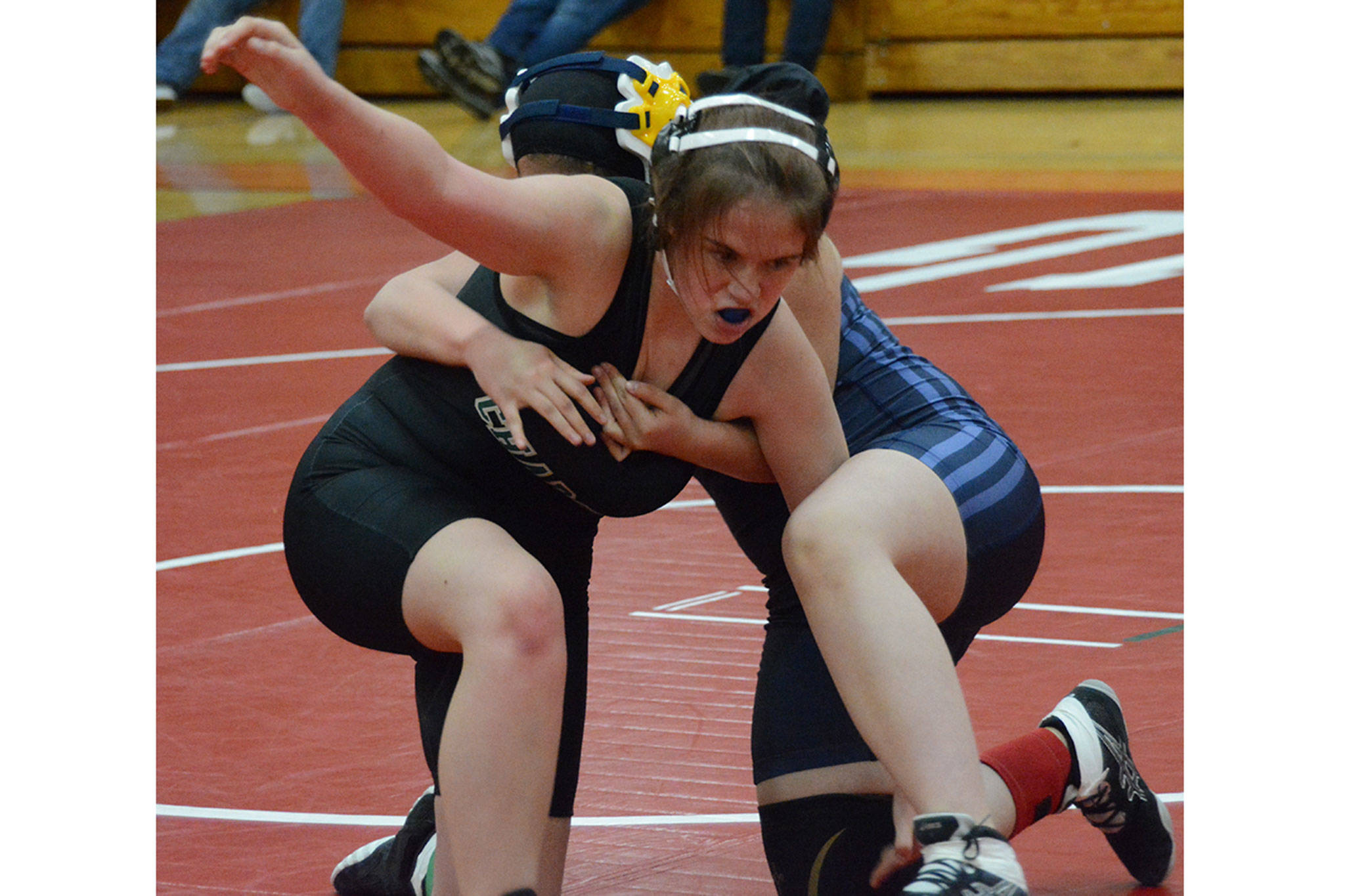 ‘Inner beast’ comes out of girls at M-P wrestling match (slide show)