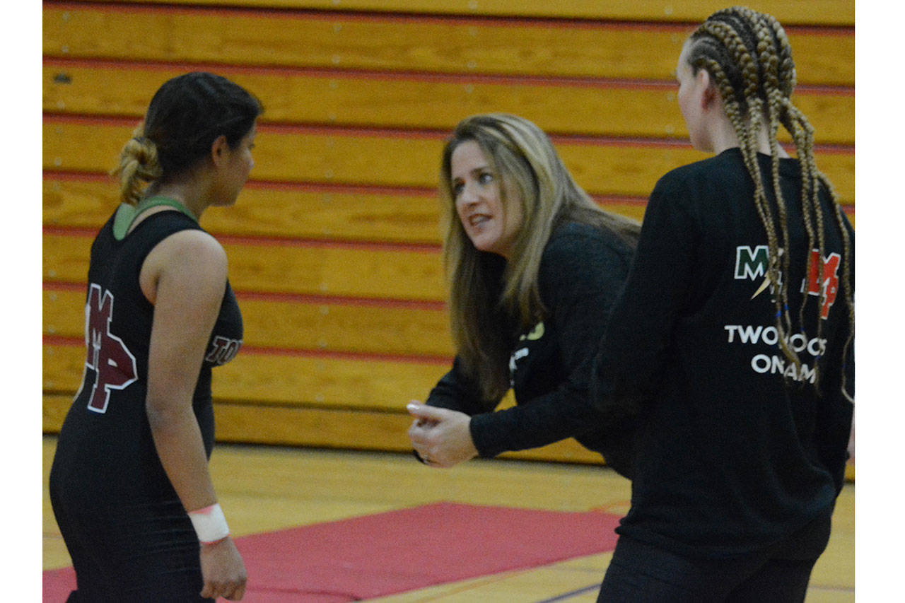‘Inner beast’ comes out of girls at M-P wrestling match (slide show)