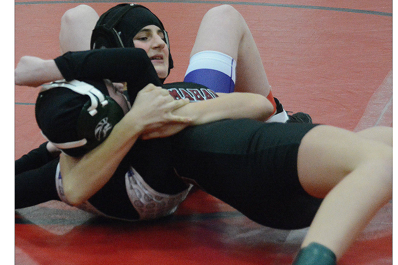 ‘Inner beast’ comes out of girls at M-P wrestling match (slide show)