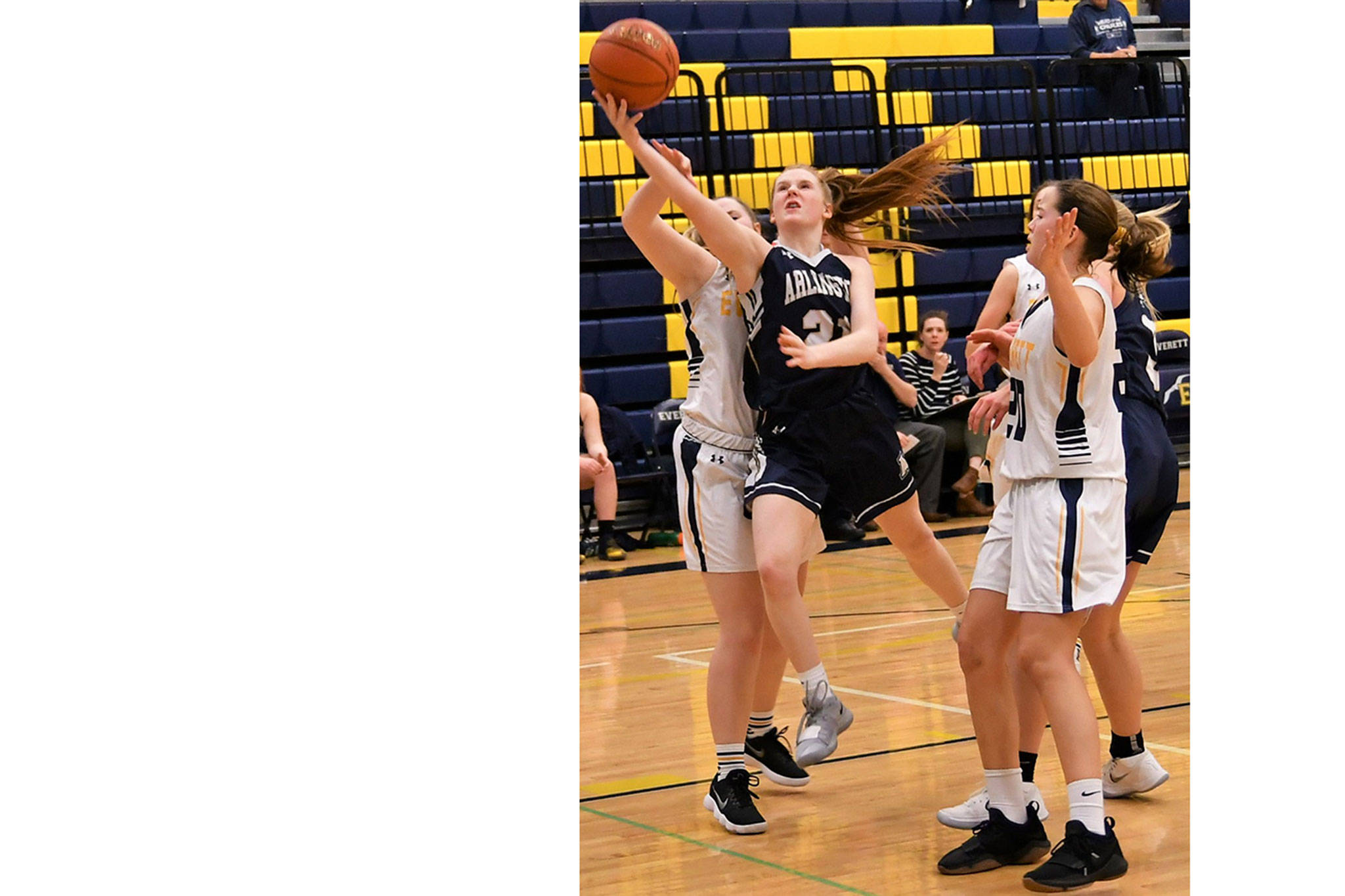 Arlington girls win; Marysville wins 7 swim events; M-P girls and Lakewood boys lose