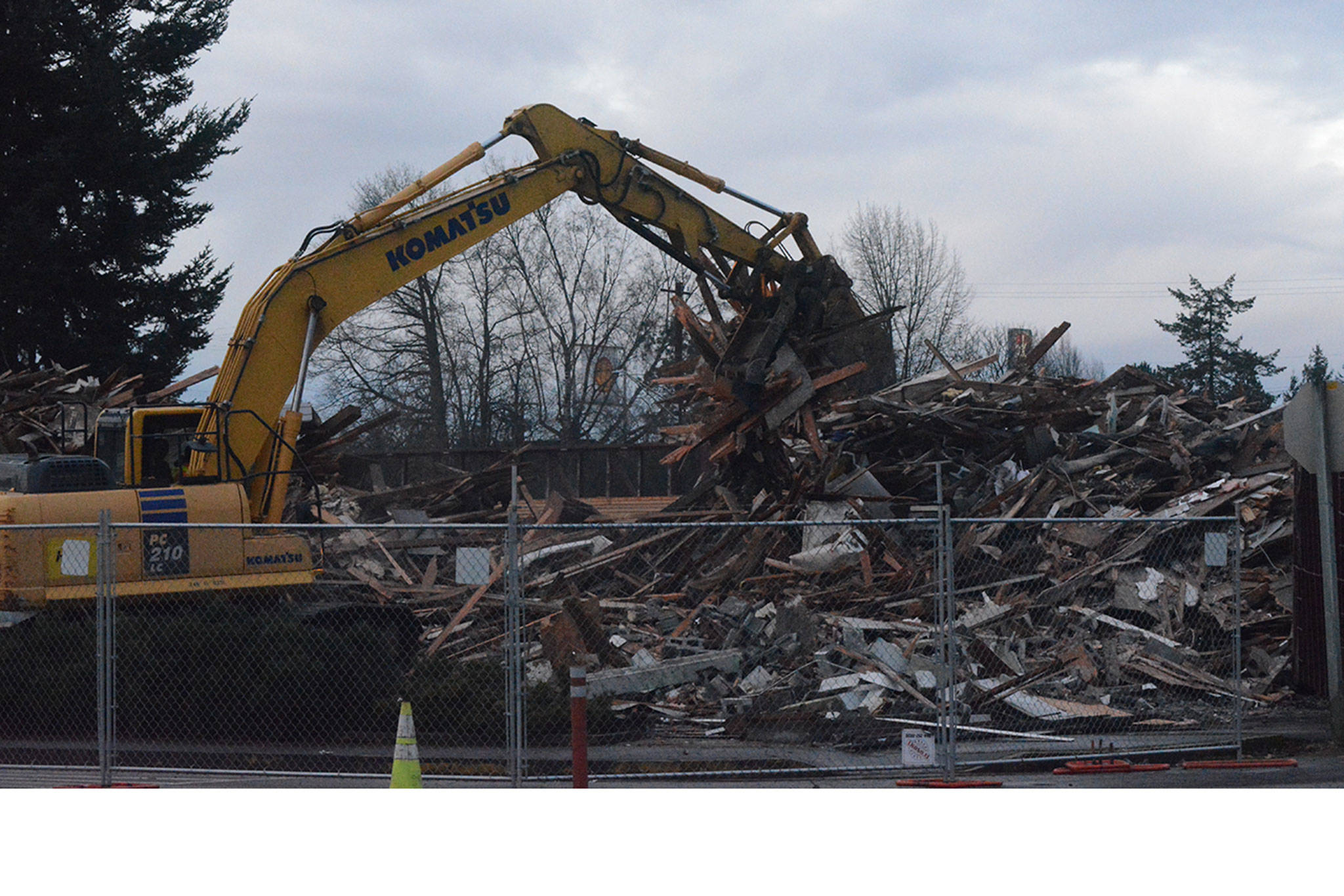 Flapjack Restaurant building demolition starts Public Safety Building process