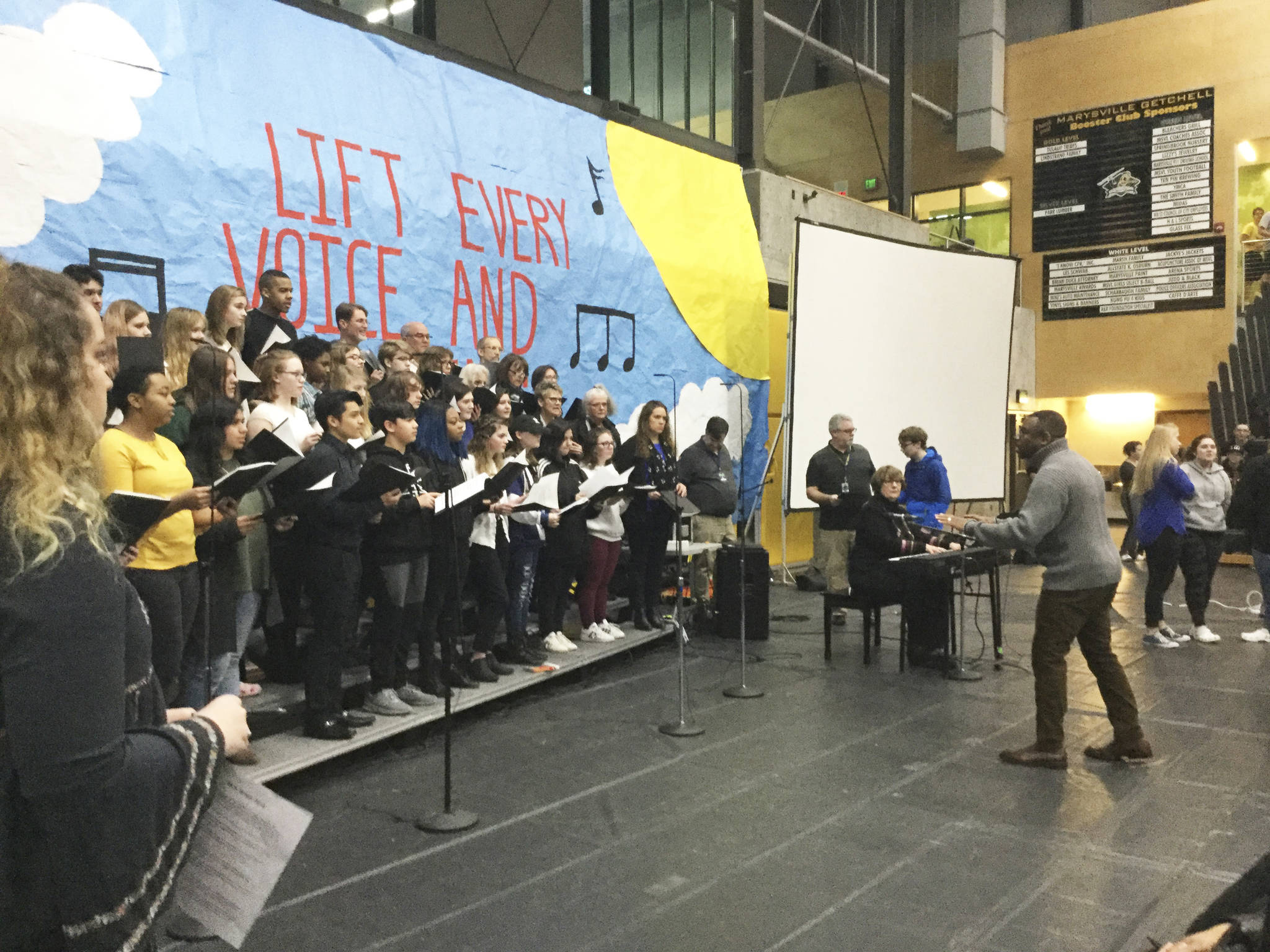 Marysville Getchell MLK Day assembly lifts every voice to sing