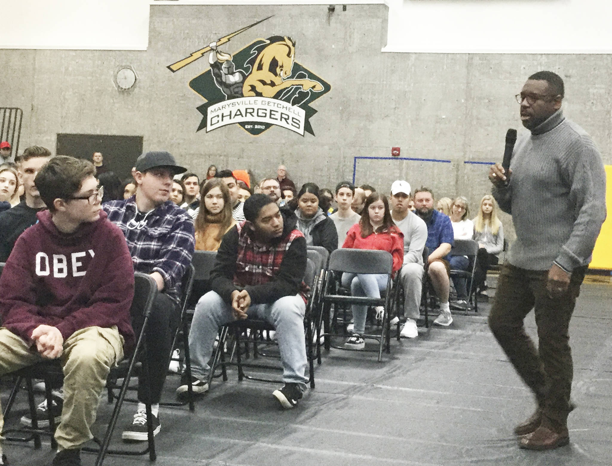 Marysville Getchell MLK Day assembly lifts every voice to sing