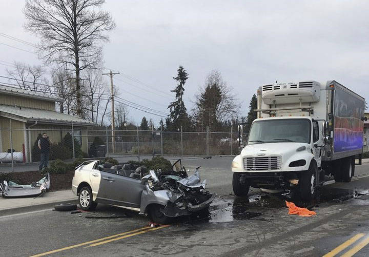 Injured man flown to Harborview after crash in Arlington