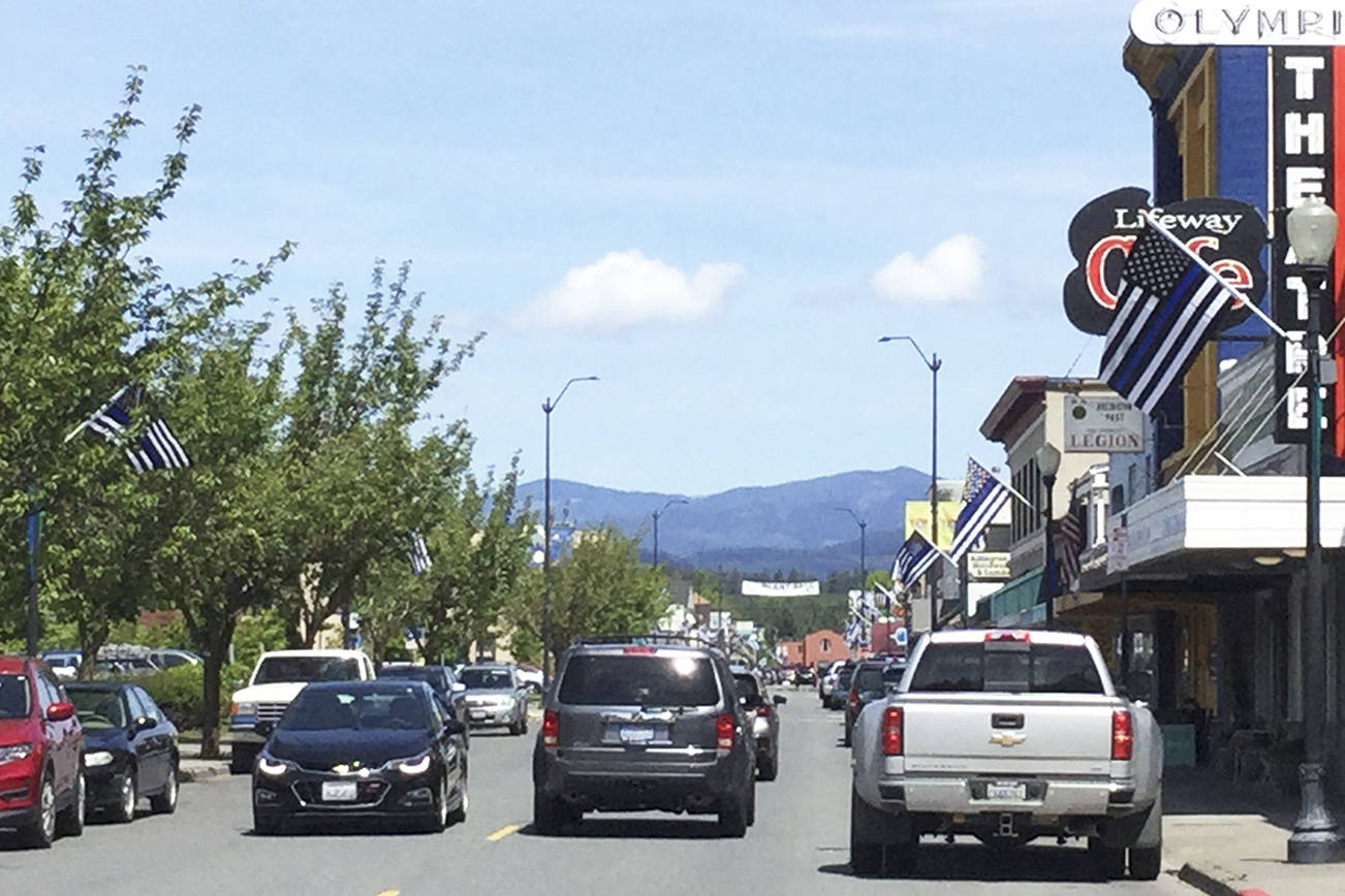 New ‘Thin Blue Line’ flags fly along Olympic Ave for Police Week May 12-18