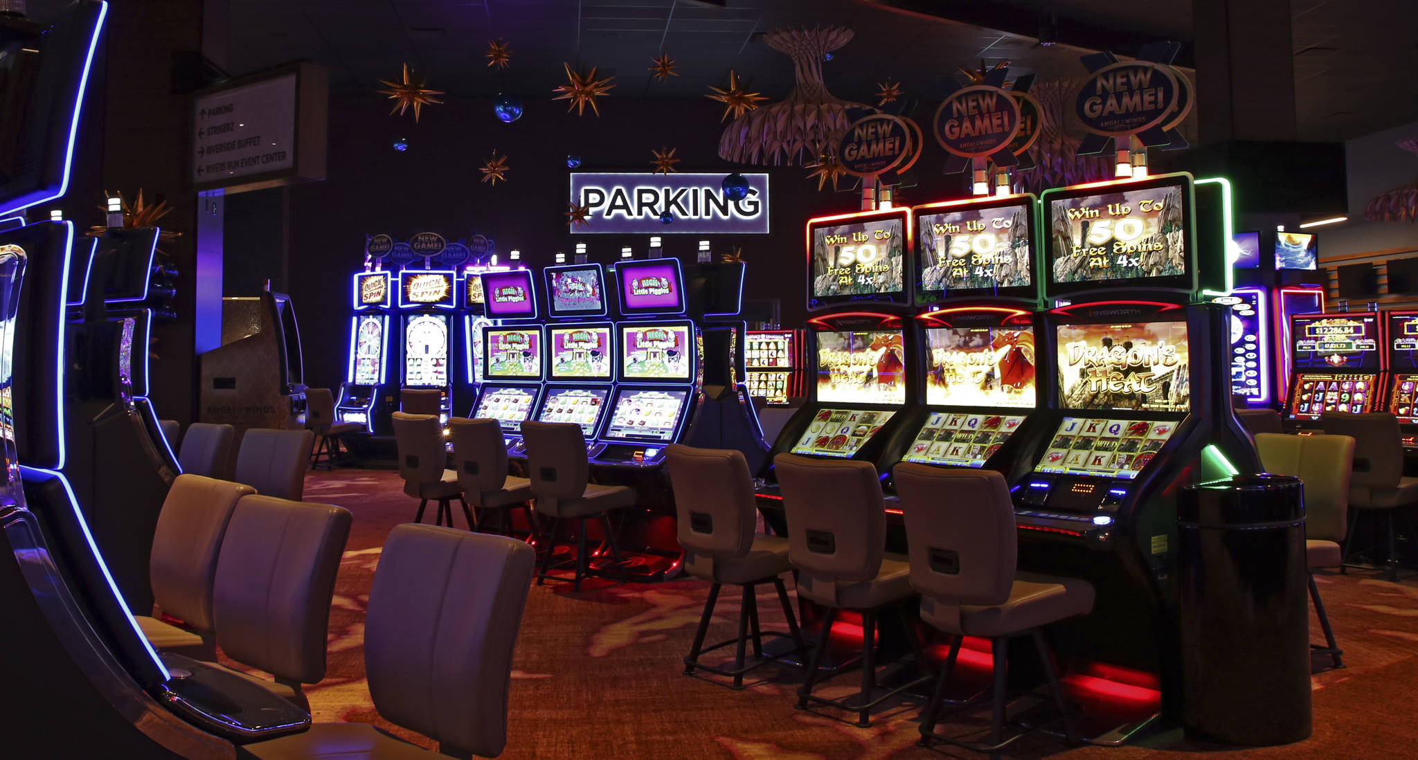 The new expanded gaming area officially opened Thursday.