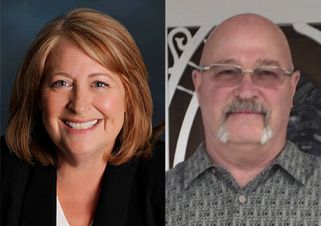 Mayor Barb Tolbert and challenger Don Vanney