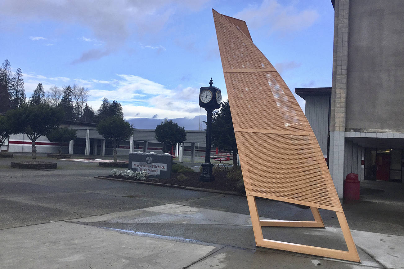 MPHS unveils new ‘HopeGate’ sculpture that beckons students to lean into their future