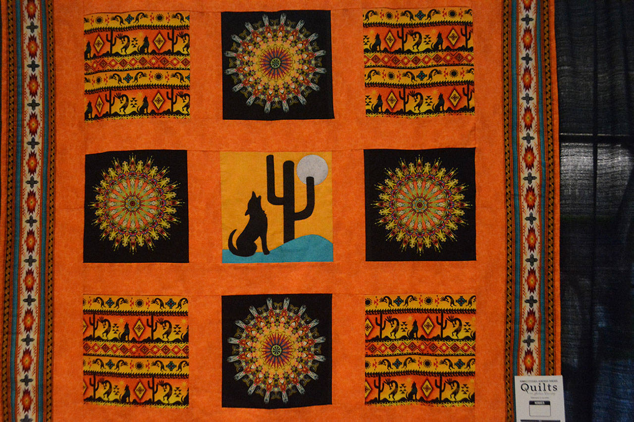 NWIC students, community show off Native American artwork on quilts in Tulalip